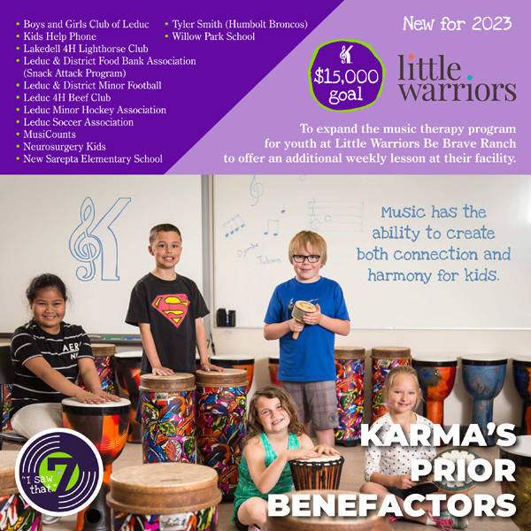 Karma - New Benefactor for 2023 Little Warriors