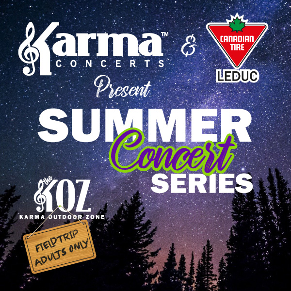 Karma Concerts at the KOZ July 15 and August 12